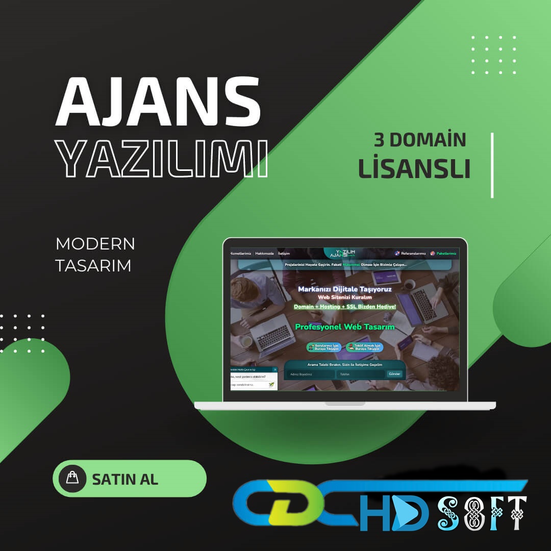 Hdsoft Dijital Ajans Yazılımı <br> (Sınırsız Dil + Kur Sistemi)